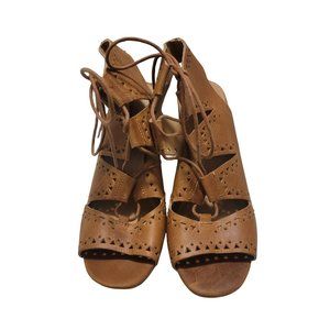 Lucky Brand Women's Tafia Leather Brindle Ankle-High Pump 10M/40 LEATHER SHOES